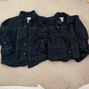 Plaid Button-Up Shirt